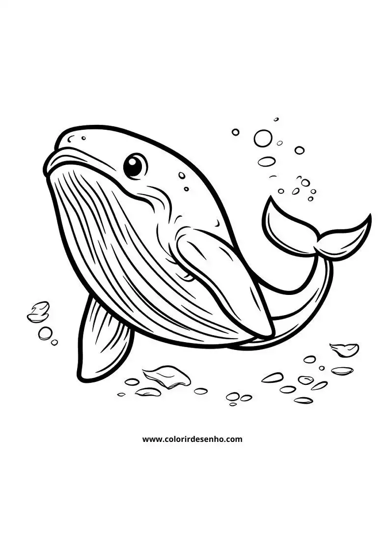 Whale Coloring Pages (139+ Free Printables) 59 Realistic Whale 6251