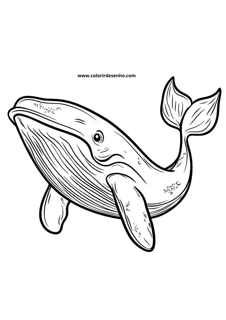 Whale Coloring Pages (139+ Free Printables) 58 Realistic Whale 6252