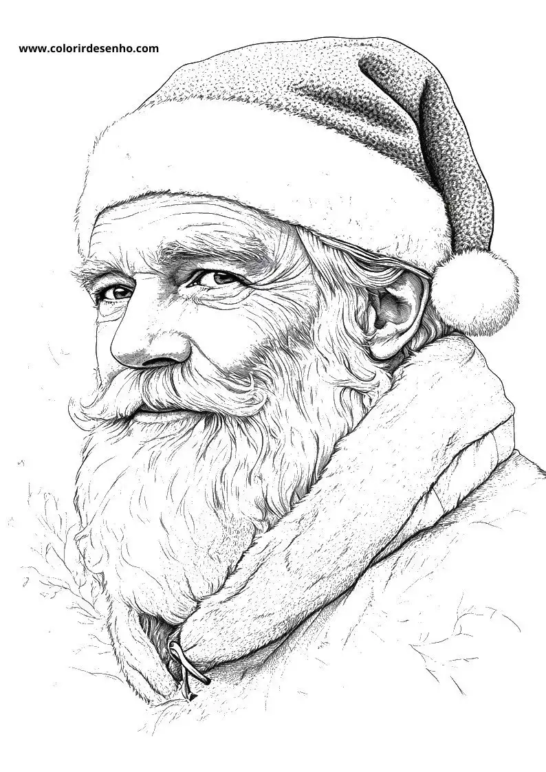 Santa Claus Coloring Pages For Kids And Adults 3