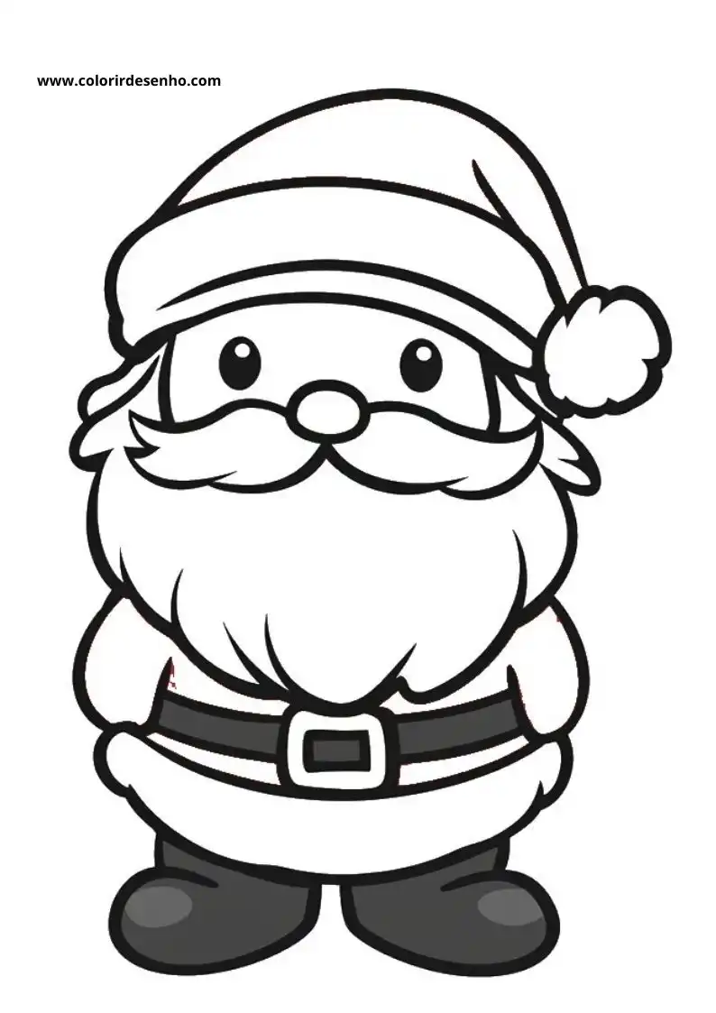 Santa Claus Coloring Pages For Kids And Adults 9