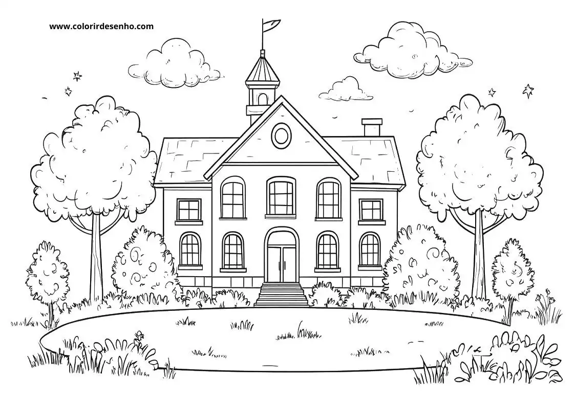 School Coloring Pages For All Ages 4