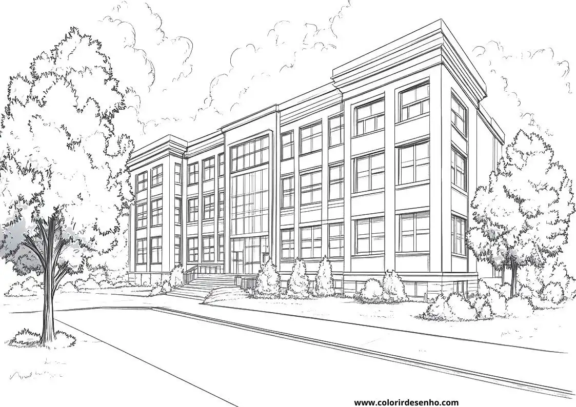 School Coloring Pages For All Ages 6