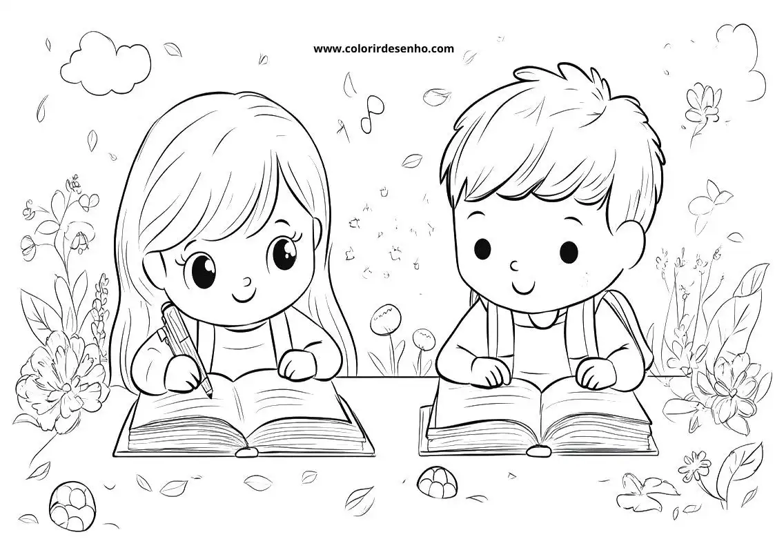 School Drawing For Kids To Color 1
