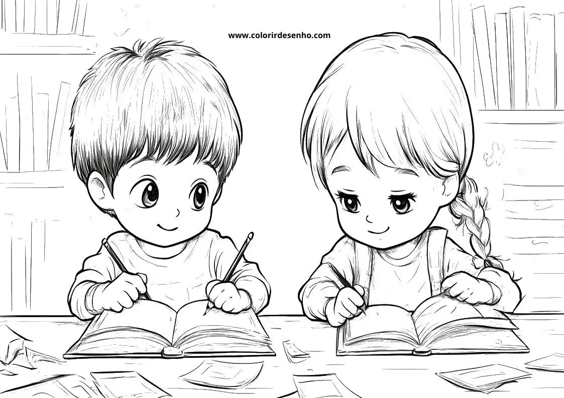 School Drawing For Kids To Color 3