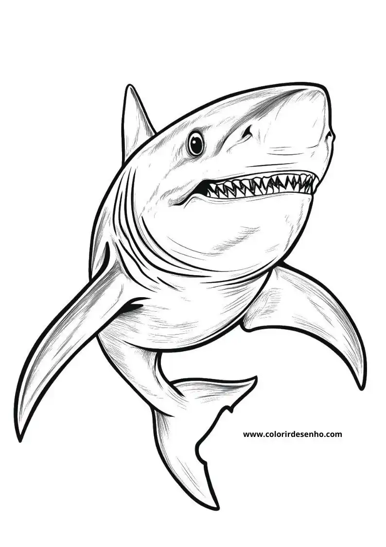 Shark Coloring Pages 10
