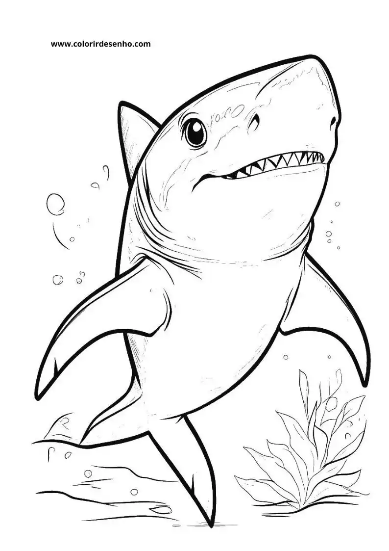 Shark Coloring Pages 11