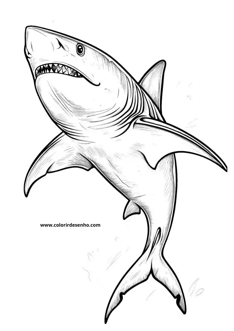 Shark Coloring Pages 12