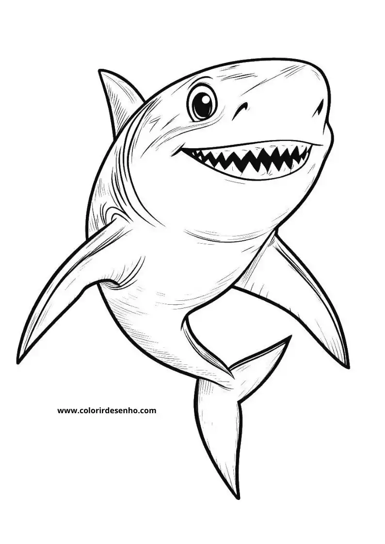 Shark Coloring Pages 3