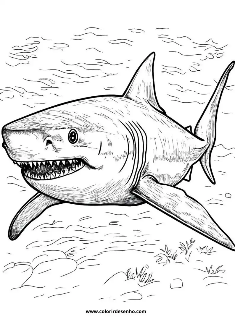 Shark Picture Coloring Pages 4
