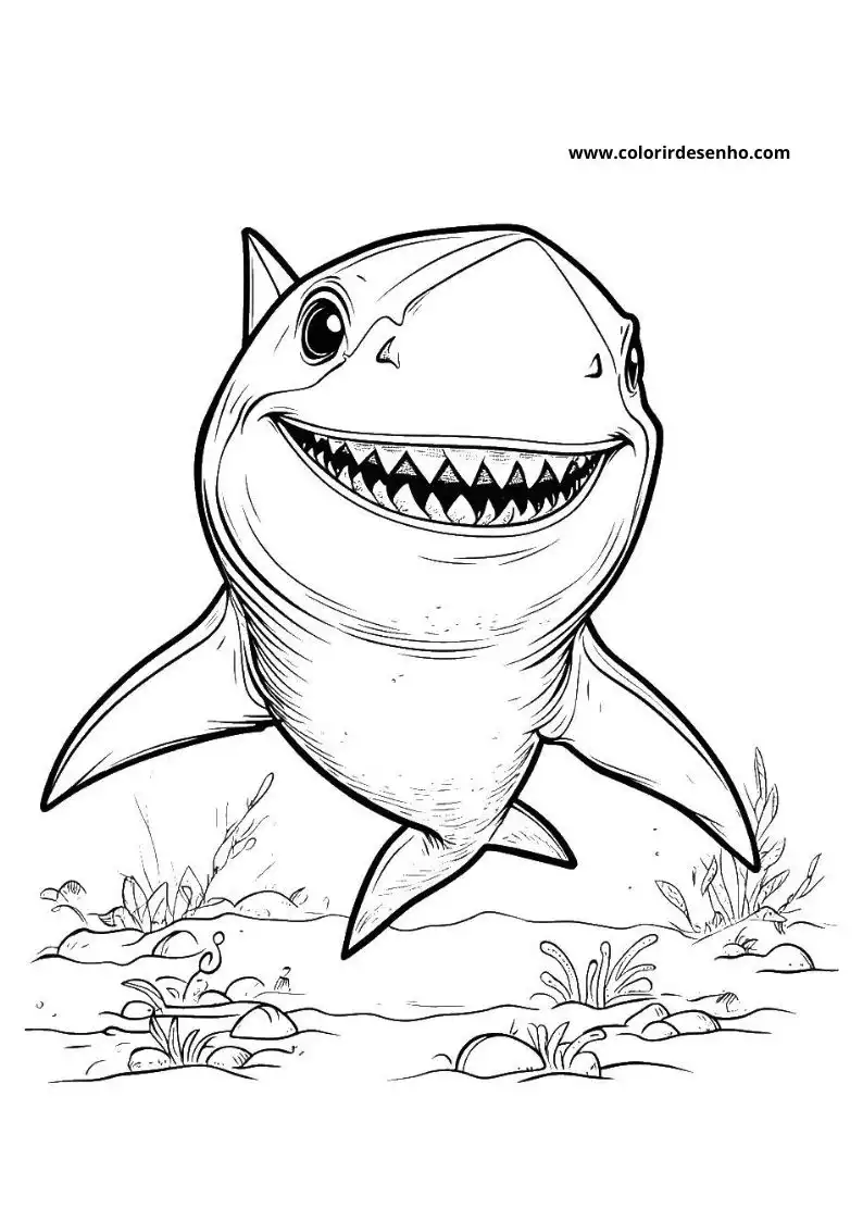Shark Picture Coloring Pages 7