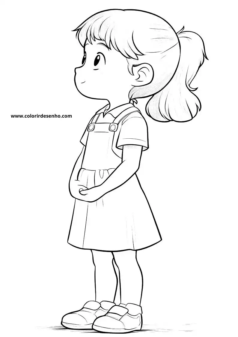 Simple Anime Coloring Pages 13