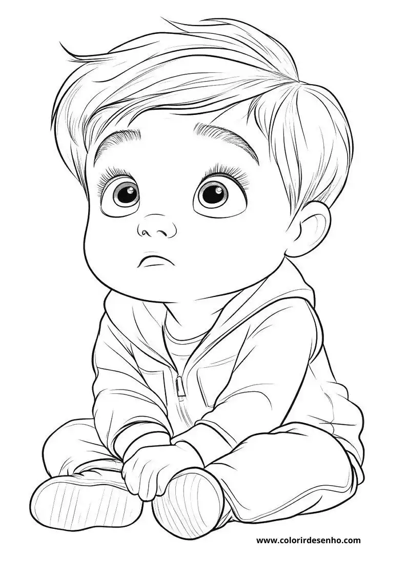 Simple Baby Coloring Pages 1