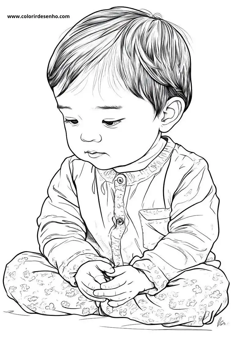 Simple Baby Coloring Pages 2