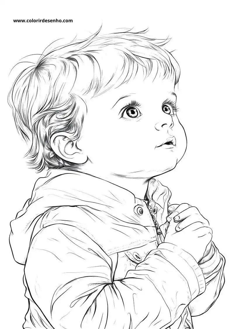 Simple Baby Coloring Pages 3