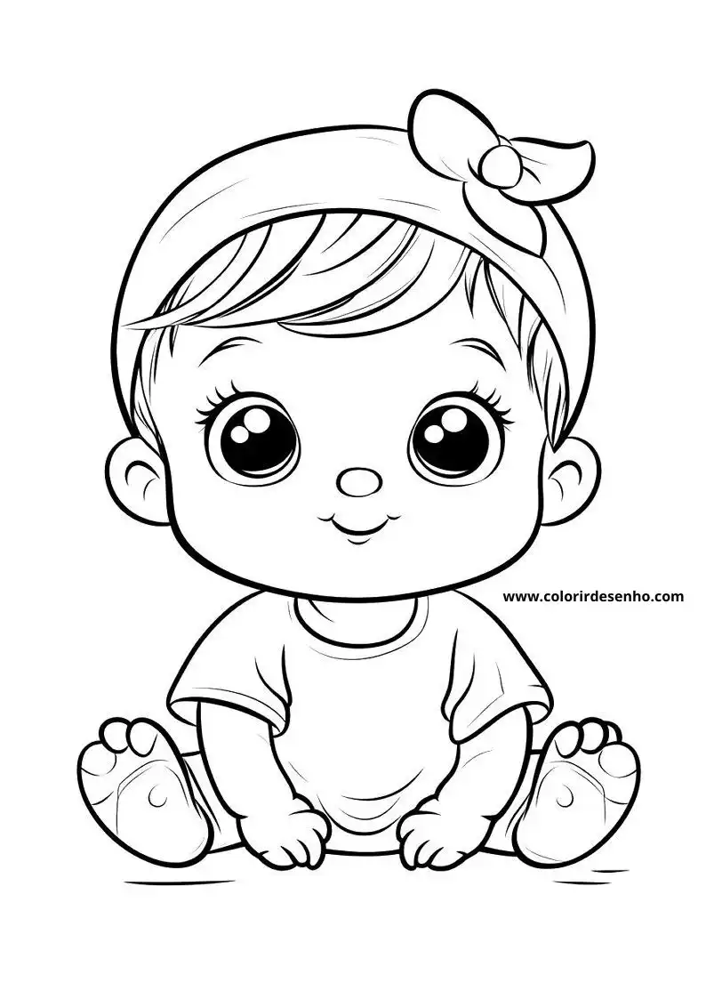 Simple Baby Coloring Pages 7