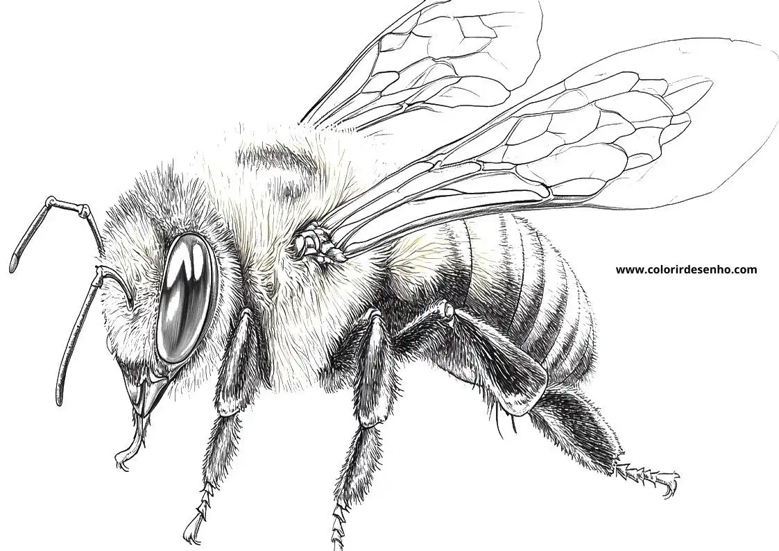 Simple Bee Coloring Pages 6