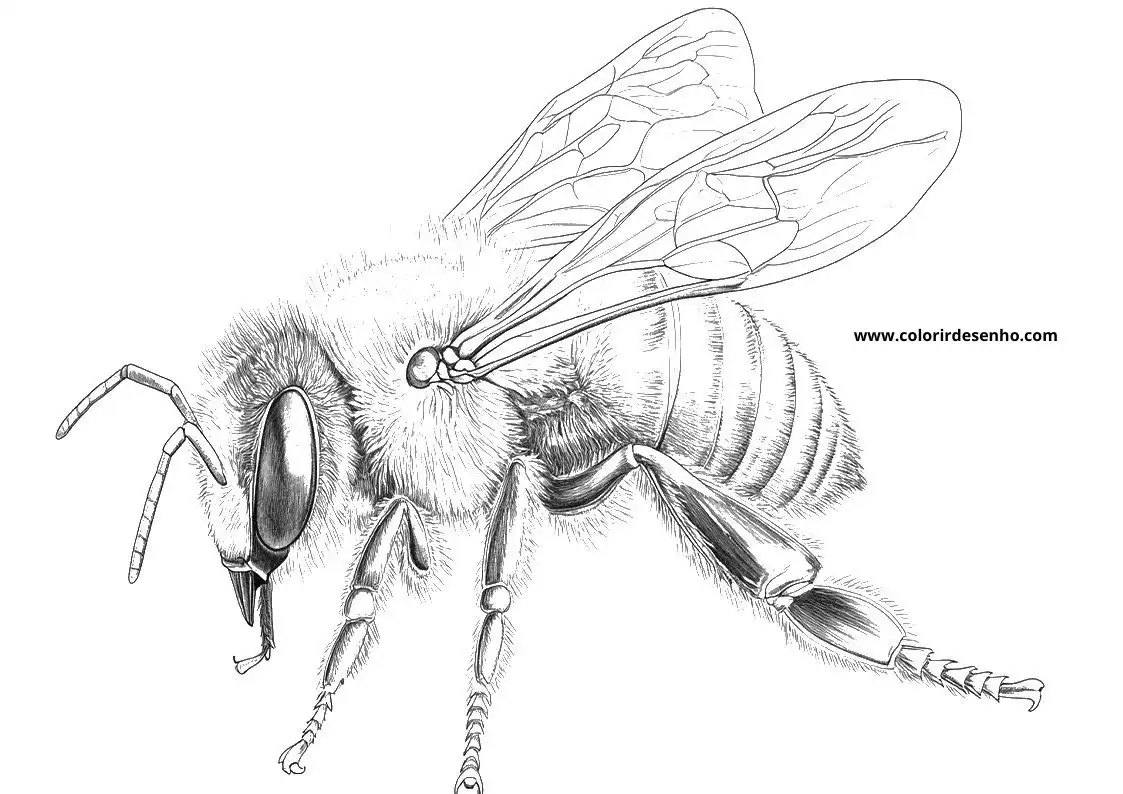 Simple Bee Coloring Pages 8