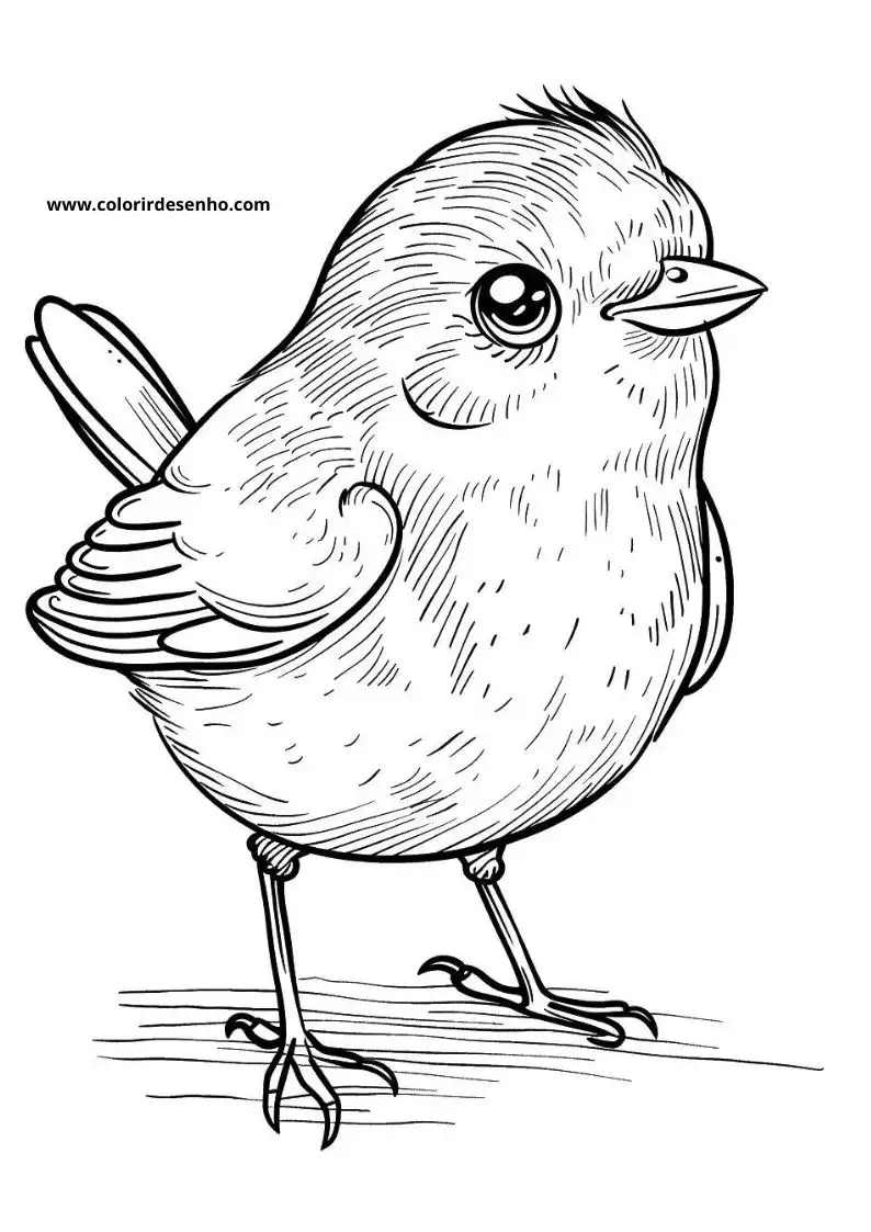 Simple Bird Coloring Pages 1