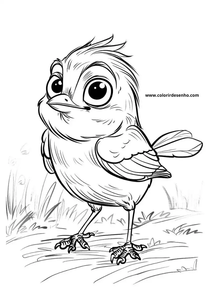 Simple Bird Coloring Pages 2