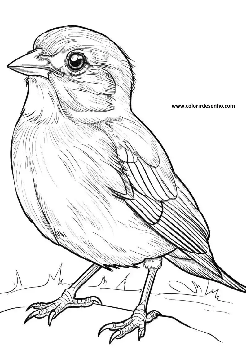 Simple Bird Coloring Pages 4