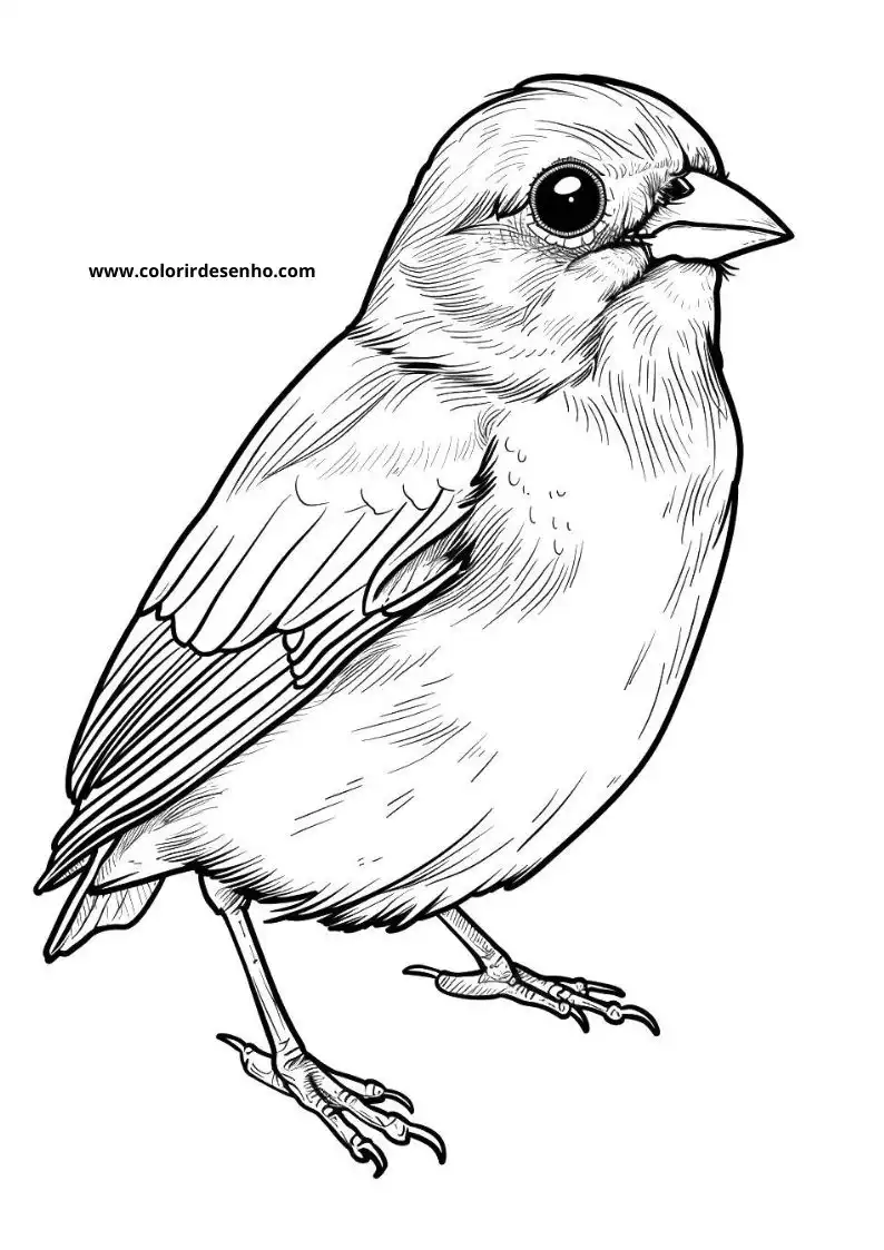 Simple Bird Coloring Pages 9