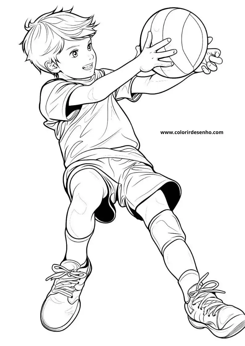 Simple Boy Coloring Pages 6