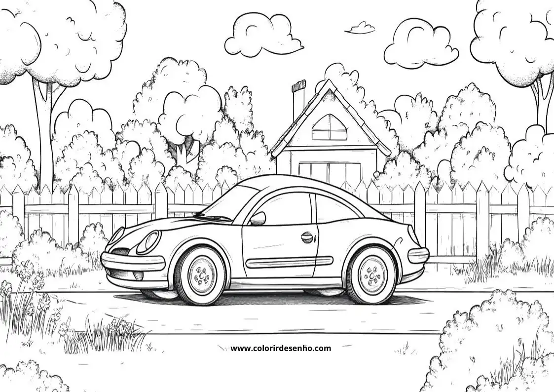 Simple Car Coloring Pages 2