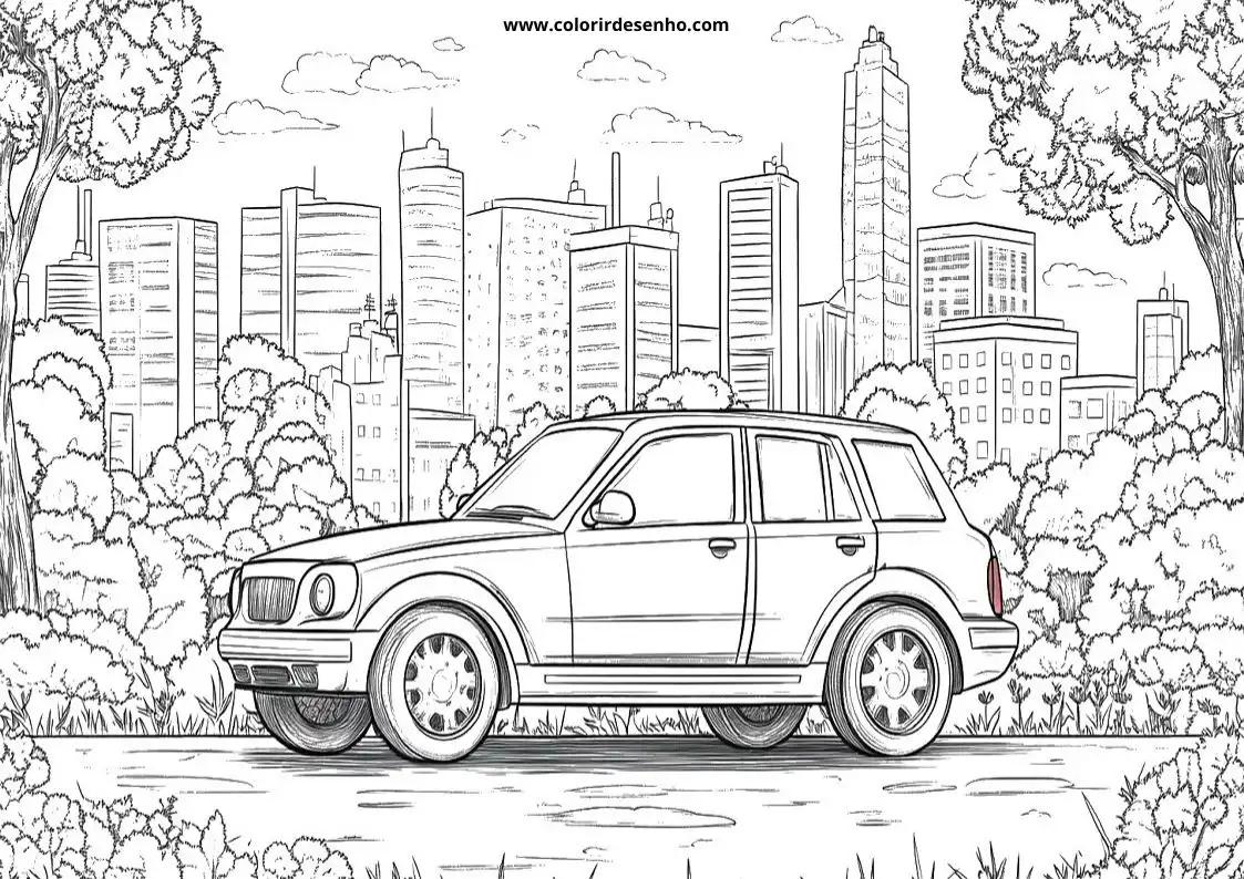 Simple Car Coloring Pages 6
