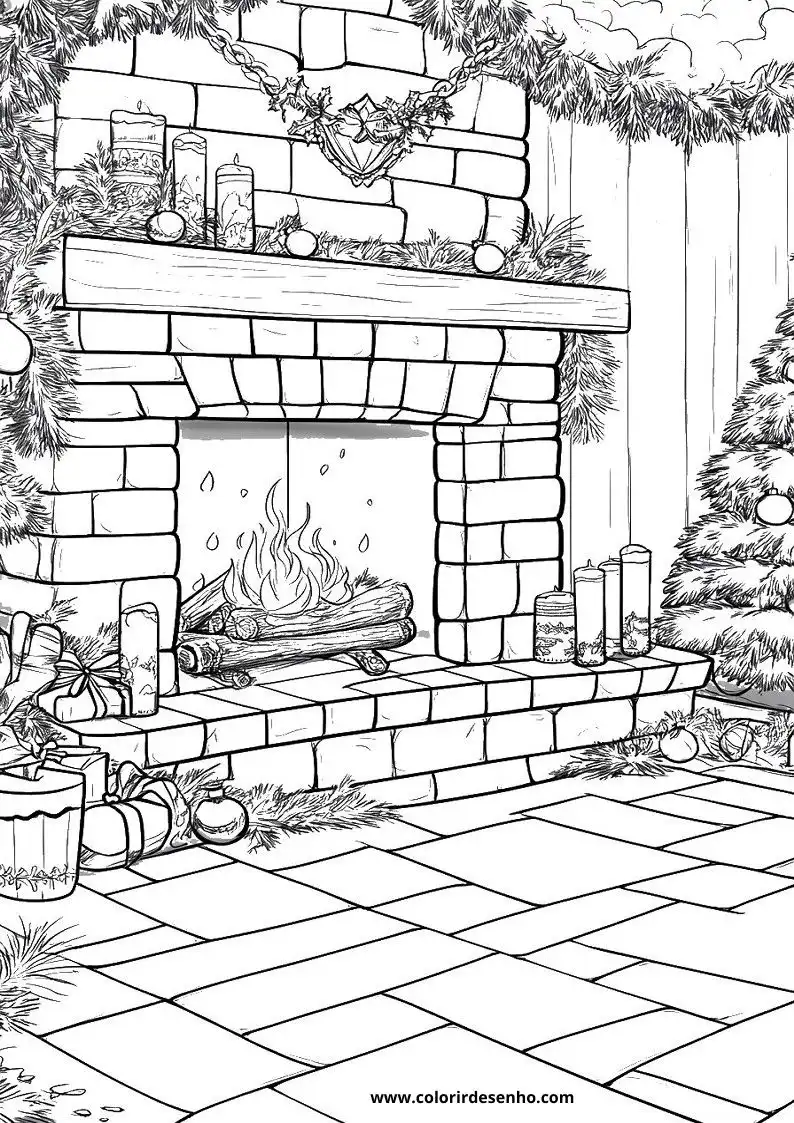 Simple Christmas Coloring Pages 3