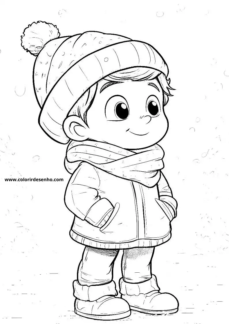 Simple Christmas Coloring Pages 4