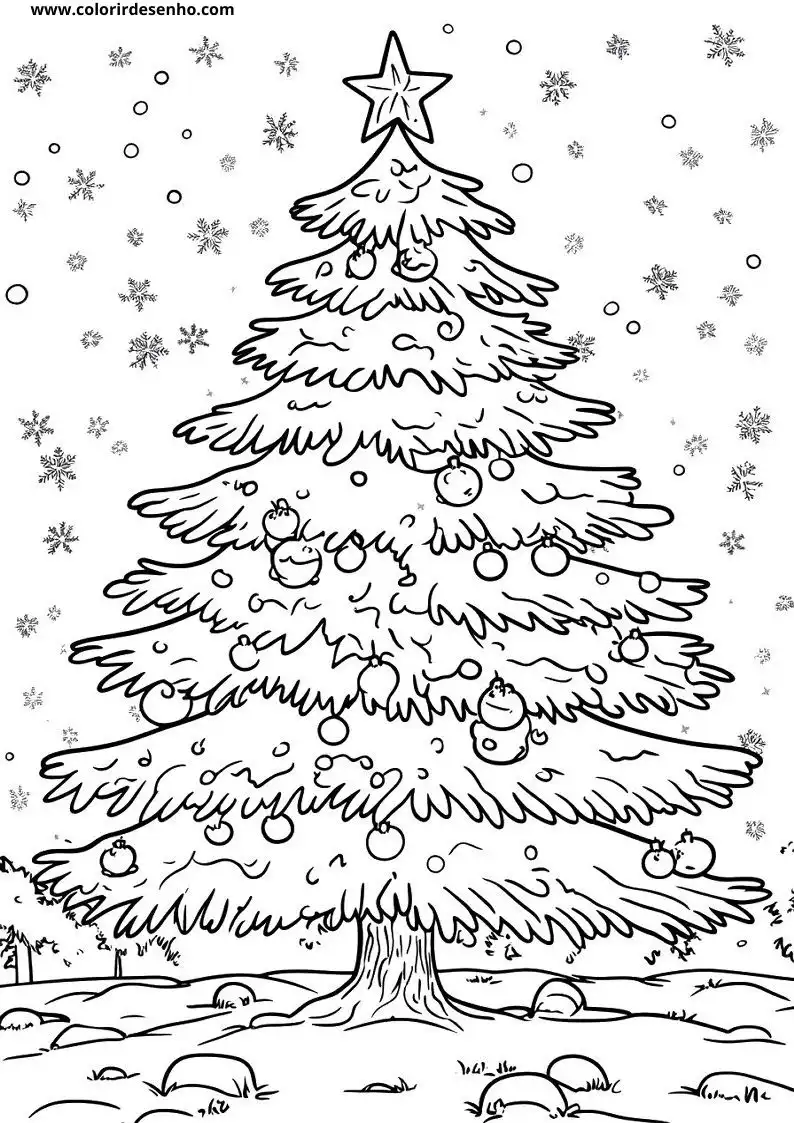 Simple Christmas Coloring Pages 5
