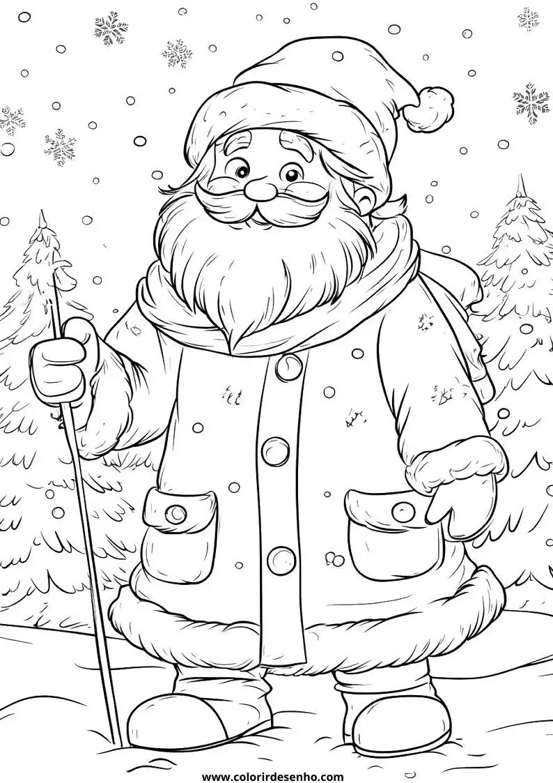 Simple Christmas Coloring Pages 7