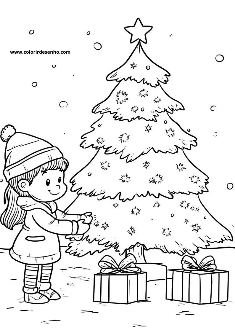 Simple Christmas Coloring Pages 8