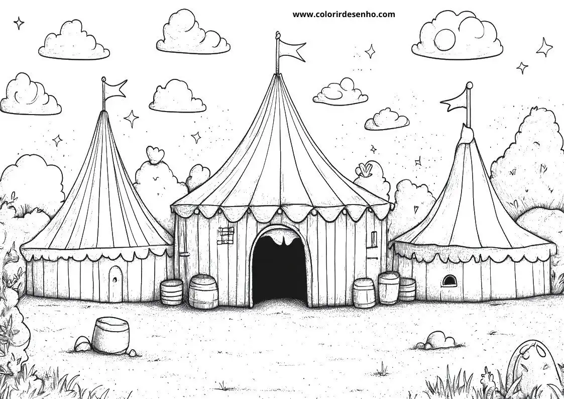 Simple Circus Coloring Pages 3