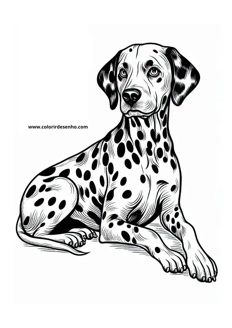 Simple Dog and Puppy Coloring Pages 4