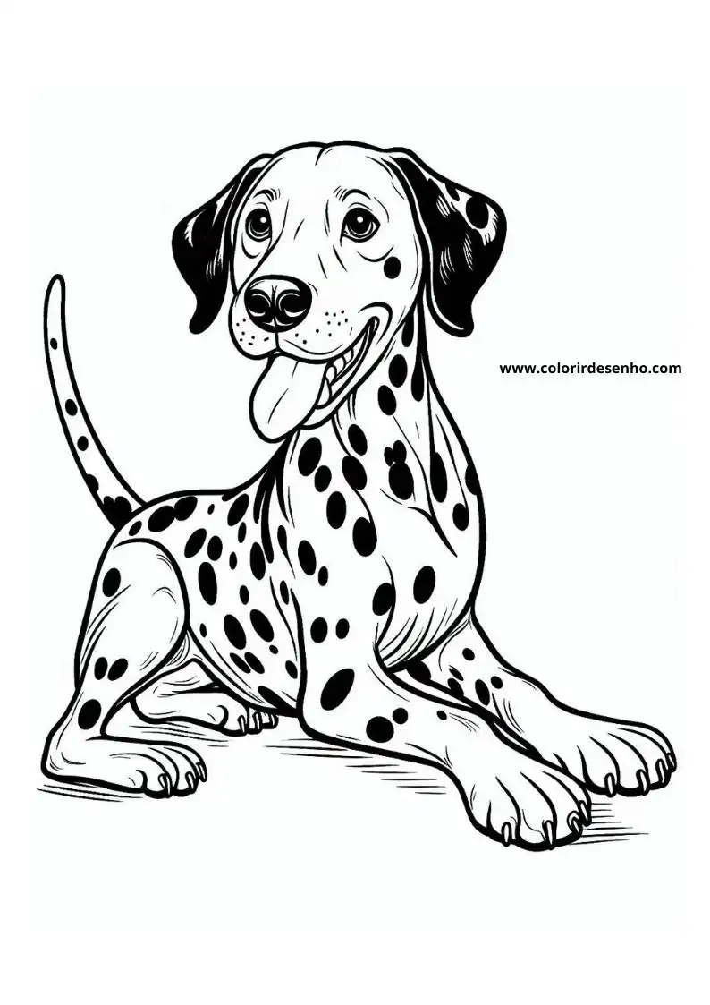 Simple Dog and Puppy Coloring Pages 5