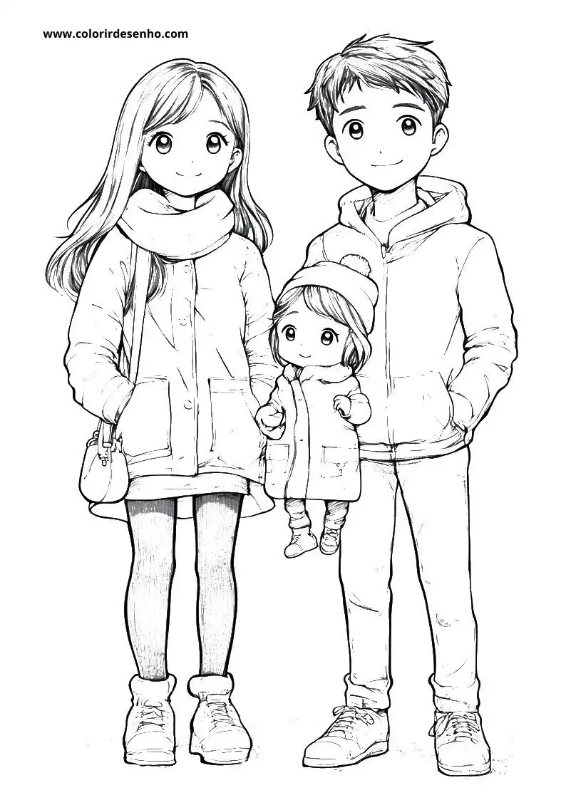 Simple Family Coloring Pages3