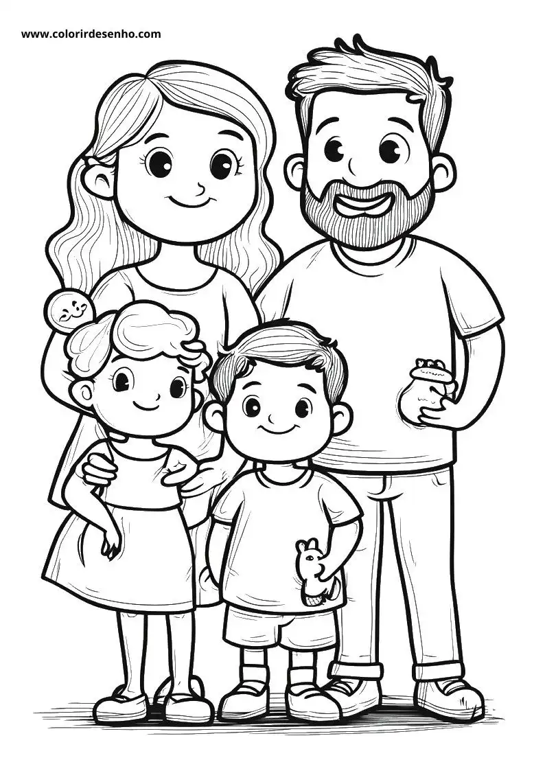 Simple Family Coloring Pages9