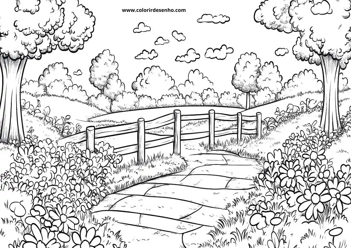 Simple Garden Coloring Pages 136