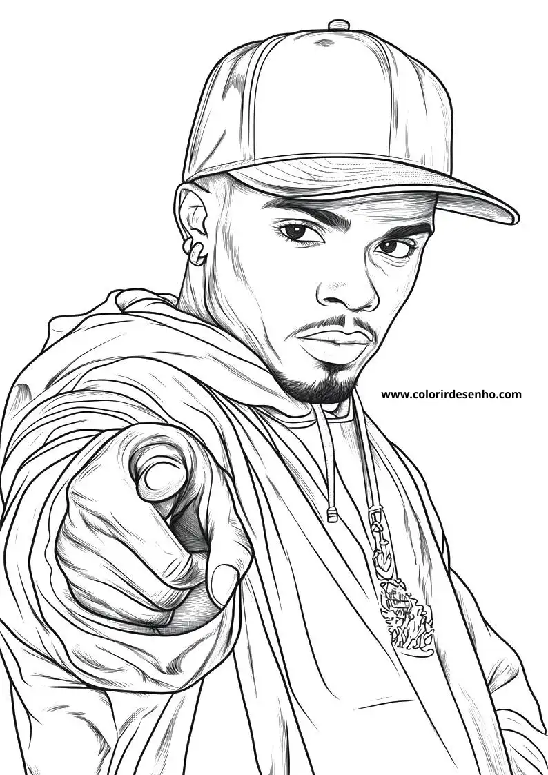Simple Hip Hop Coloring Pages 10