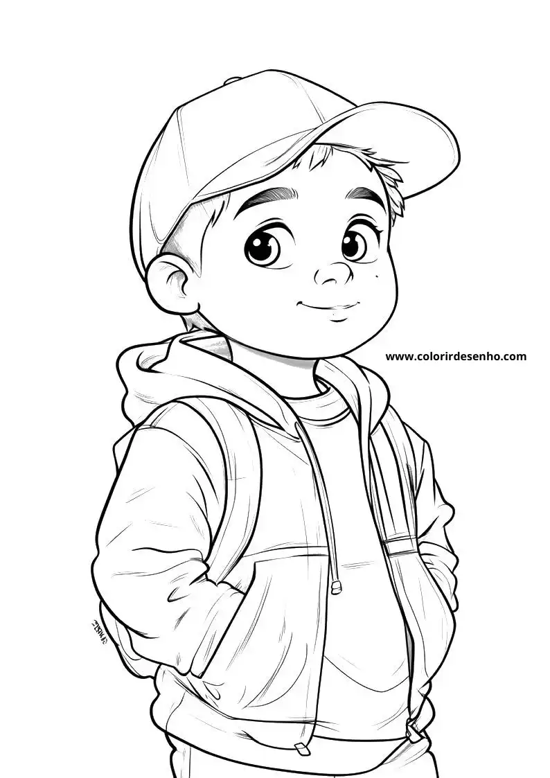 Simple Hip Hop Coloring Pages 11