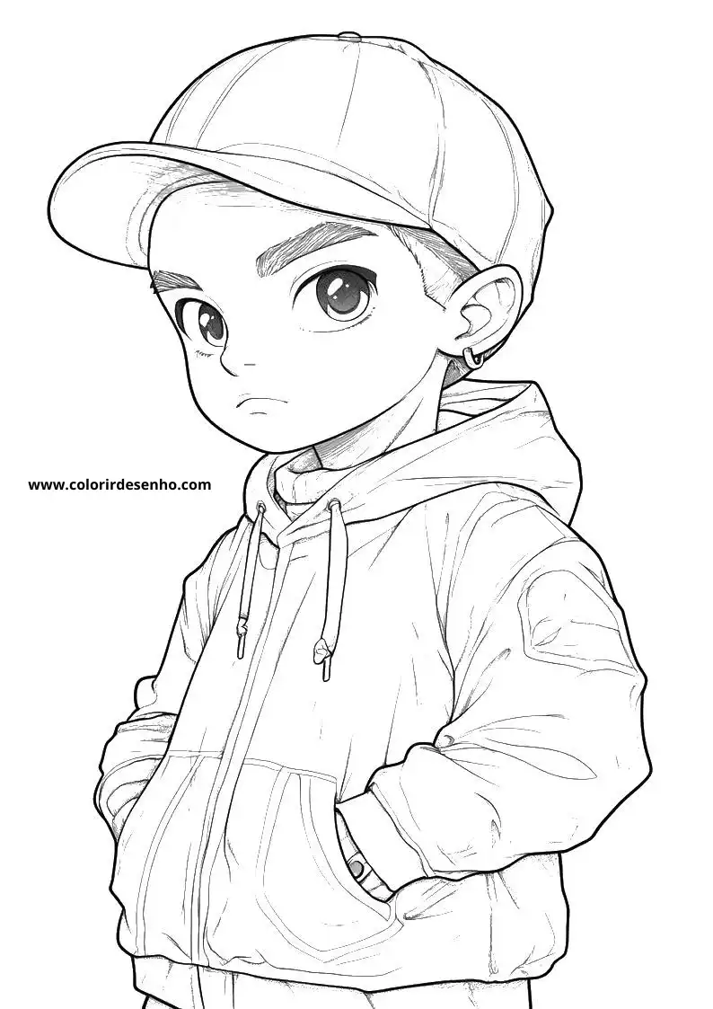 Simple Hip Hop Coloring Pages 2