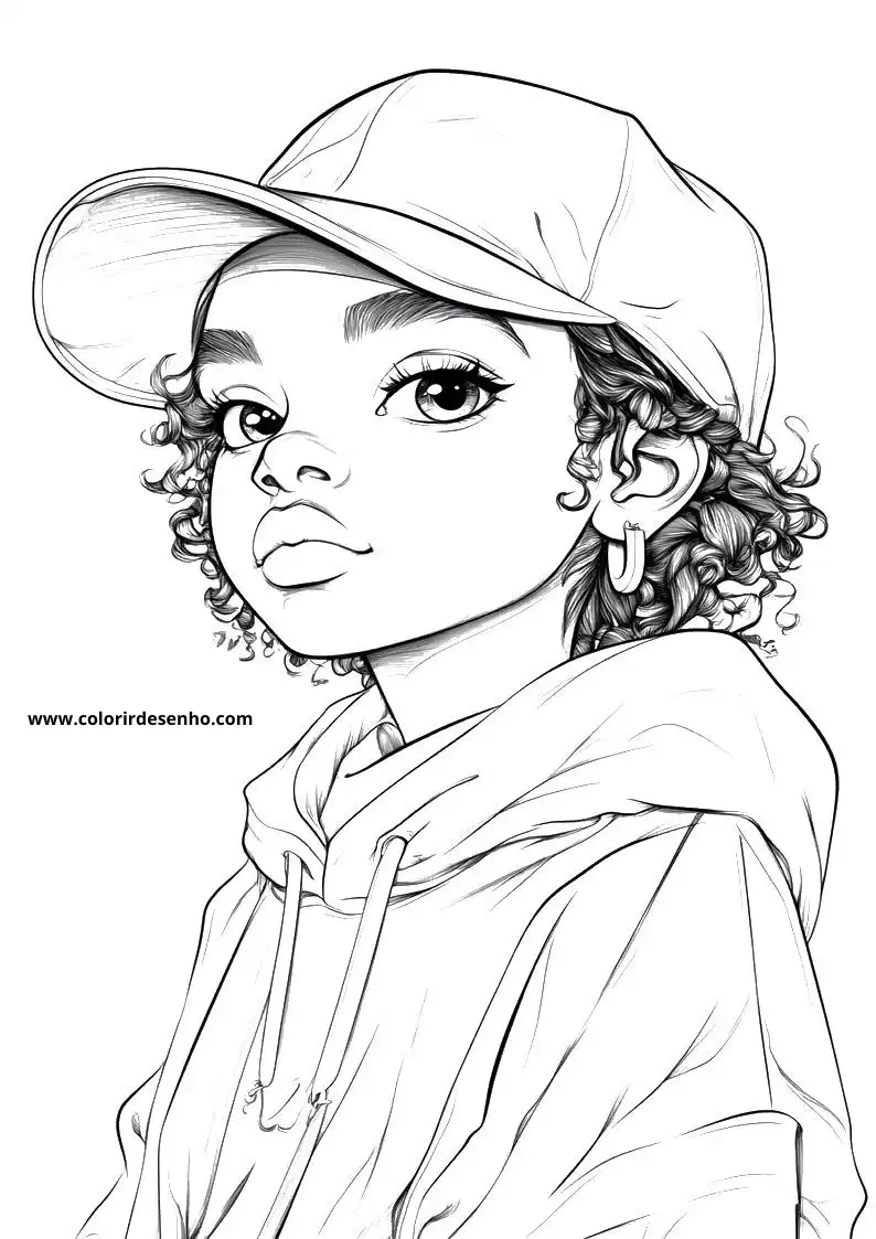 Simple Hip Hop Coloring Pages 3