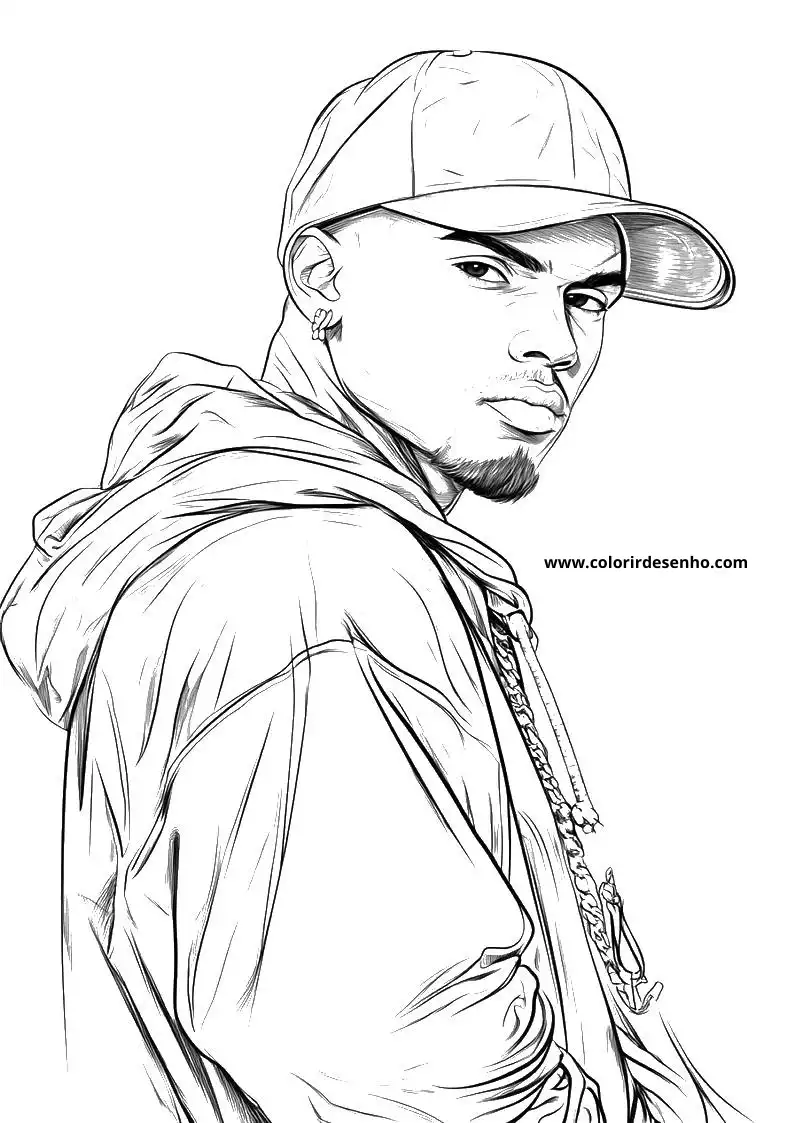 Simple Hip Hop Coloring Pages 4