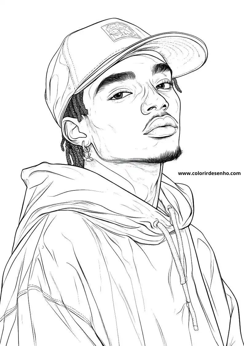 Simple Hip Hop Coloring Pages 6