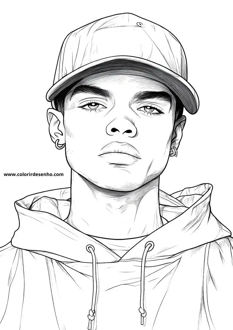 Simple Hip Hop Coloring Pages 8