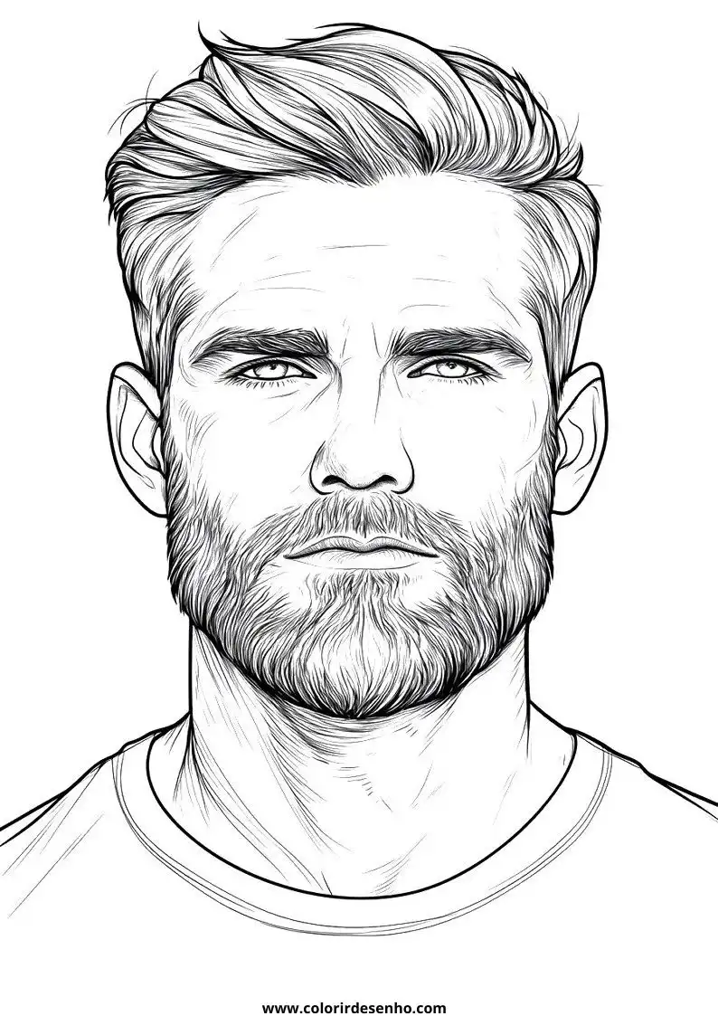 Simple Man Coloring Pages 8