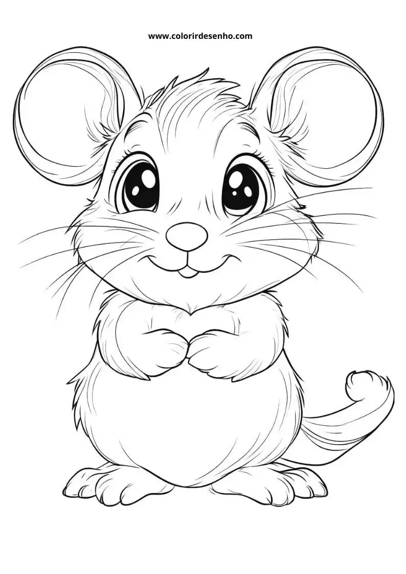 Simple Mouse Coloring Pages 2