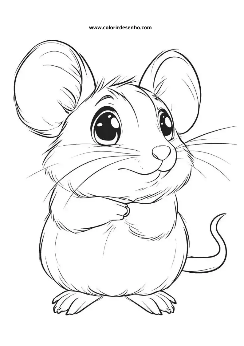 Simple Mouse Coloring Pages 5