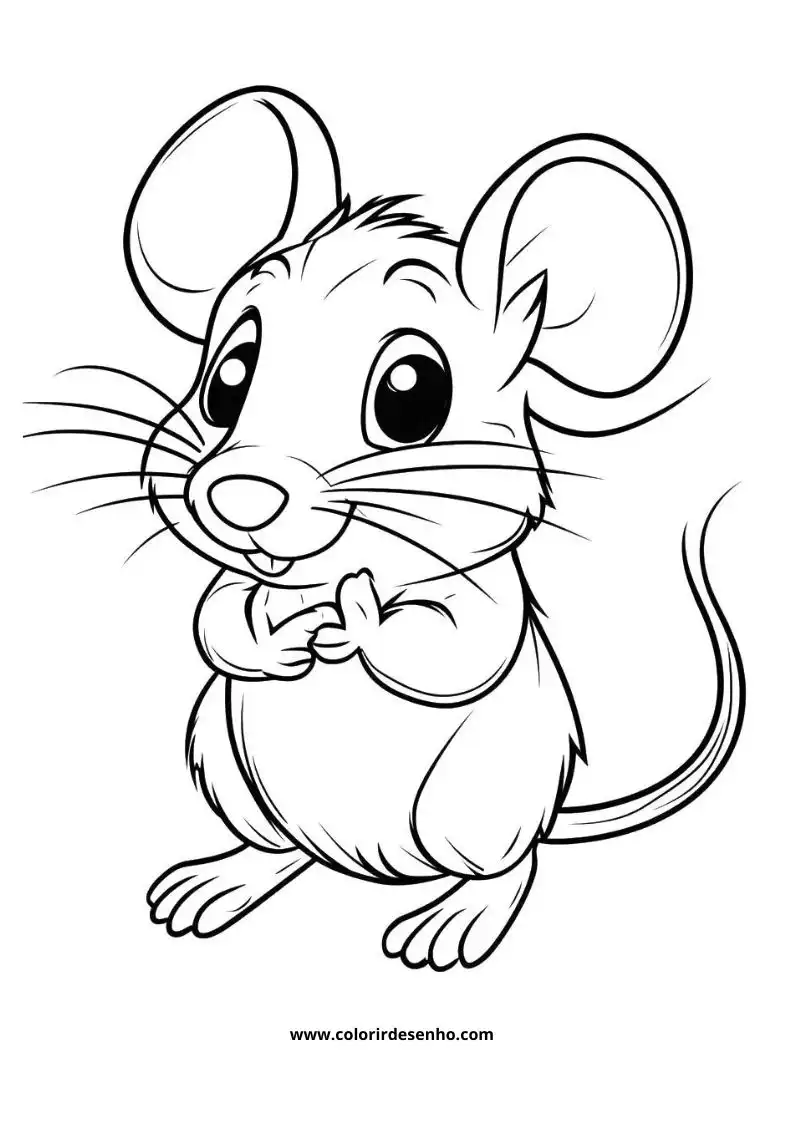 Simple Mouse Coloring Pages 6